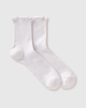 Benetton Benetton, Ribbed Socks - Black
