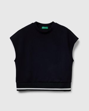 Benetton Benetton, Maglia Smanicata - Nero