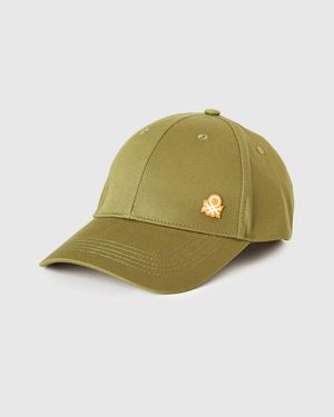 Benetton Benetton, Cappellino Baseball Con Logo, Taglia, Verde Oliva, Uomo