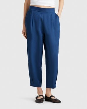 Benetton Benetton, Pantaloni Morbidi - Blu