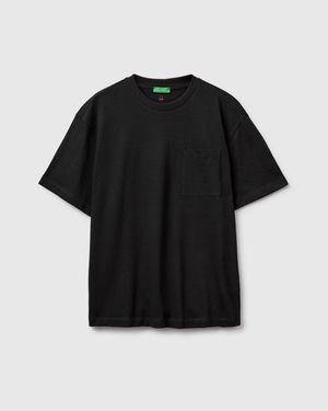 Benetton Benetton, T-Shirt With Pocket - Black