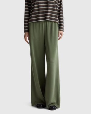 Benetton Benetton, Jogginghose Mit Weitem Bein, Größe, Militärgrün, Damen - Schwarz