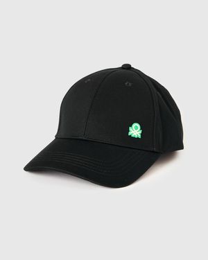 Benetton Benetton, Baseball Cap With Logo - Black