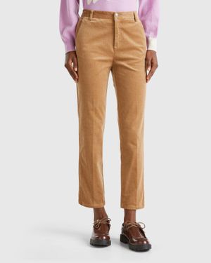 Pantalones Benetton de mujer Rebajas en linea hasta el 50 de descuento Lyst