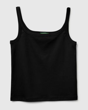 Benetton Benetton, Slim-Fit Top - Black