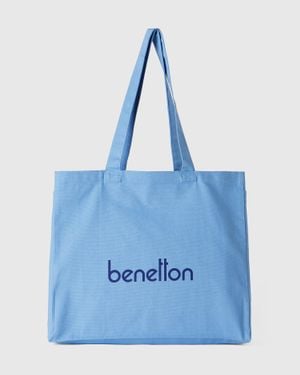 Benetton Benetton, Tote Bag - Blue