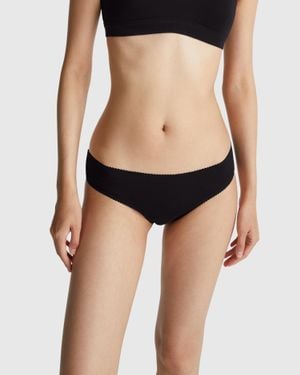 Benetton Benetton, Basic Stretch Cotton Underwear - Black