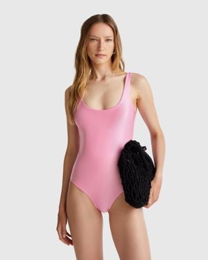 Benetton Benetton, Wende-Einteiler-Badeanzug, Size 4° - Schwarz
