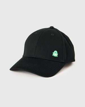 Benetton Benetton, Cappellino Baseball Con Logo, Taglia, Nero, Uomo