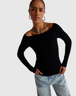 Benetton Benetton, Slim Fit Jumper - Black