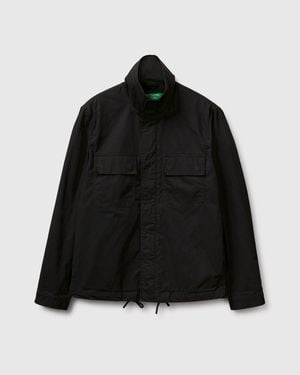 Benetton Benetton, Short Jacket With Pockets - Black