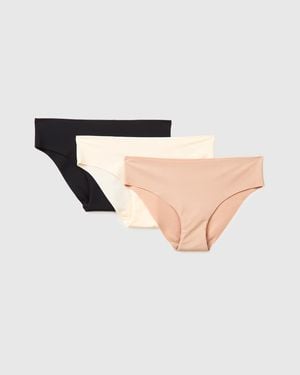 Benetton Benetton, Drei Nahtlose Briefings, Größe, Bunt, Damen - Schwarz