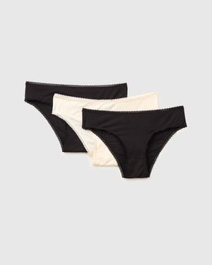 Benetton Benetton, Three Briefs - Black