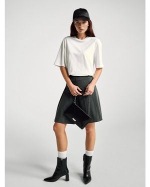 Benetton Benetton, 100% Cotton Boxy Fit T-Shirt - Black