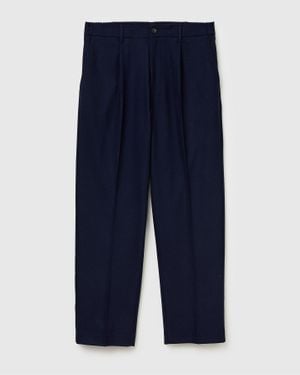 Benetton Benetton, Chino Relaxed Fit, Taglia, Blu Scuro, Uomo