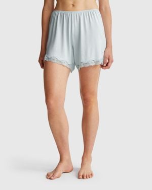 Benetton Benetton, Flowy Shorts With Lace - Black