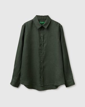 Benetton Benetton, Regular Fit Shirt - Green