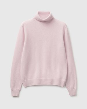 Benetton Benetton, Light Lilac Turtleneck - Pink