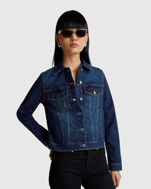 Benetton Benetton, Chaqueta Vaquera De Jinete, Talla, Azul, Mujer