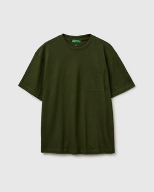 Benetton Benetton, T-Shirt With Pocket - Green