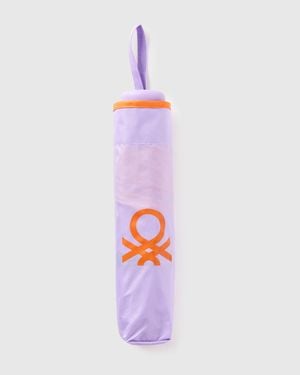 Benetton Benetton, Lila Regenschirm, Größe, Flieder, Damen - Schwarz