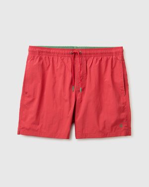 Benetton Benetton, Drawstring Swim Trunks - Red