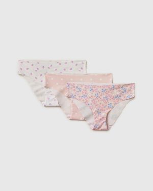 Benetton Benetton, Drei Nahtlose Gemusterte Slips, Größe, Damen - Schwarz