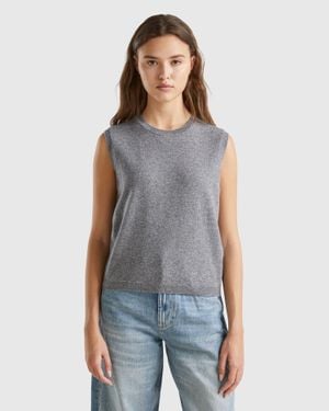 Top senza maniche e canotte Benetton da donna Sconto online fino al 50 Lyst