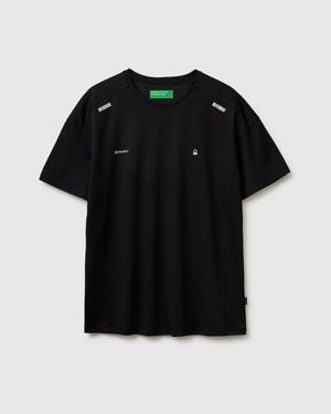 Benetton Benetton, Polartec Technical Fabric T-Shirt - Black