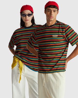 Benetton Benetton, Stranger Things Striped T-Shirt - Black