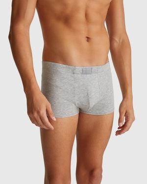 Benetton Benetton, Bóxers De Mezcla De Algodón, Talla, Gris Claro, Hombre - Azul
