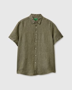 Benetton Benetton, Striped Shirt - Green