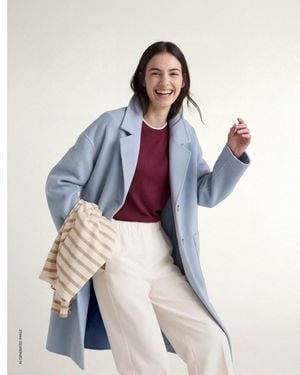 Benetton Benetton, Cappotto Lungo - Blu