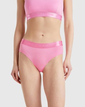 Benetton Benetton, High-Rise Underwear - Black