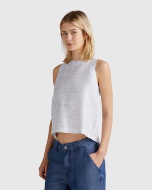 Benetton Benetton, Striped Blouse - Blue