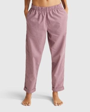 Benetton Benetton, Check Trousers - Red