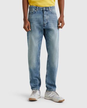 Benetton Benetton, Jeans Mit Normaler Passform, Hellblau