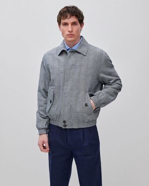 Benetton Benetton, Yarn-Dyed Linen Blend Jacket - Black