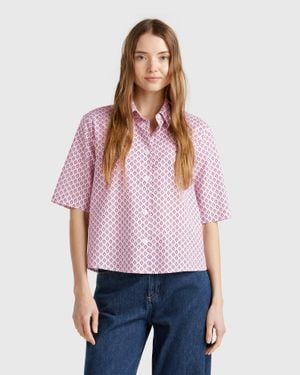 Benetton Benetton, Patterned Shirt - Black