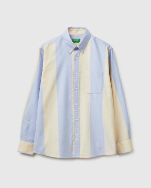 Benetton Benetton, And Light Striped Shirt - Black