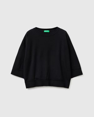 Benetton Benetton, Crew Neck Jumper - Black