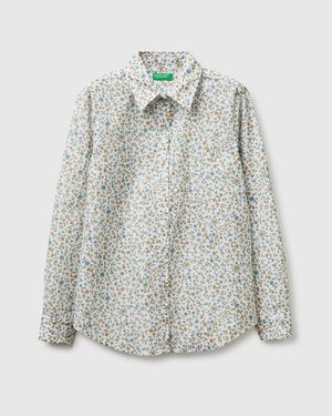 Benetton Benetton, Patterned Shirt - Black