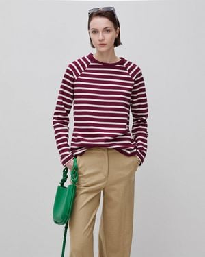 Benetton Benetton, Striped Closed Sweatshirt - Black