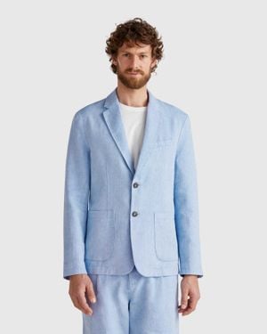 Benetton Benetton, Striped Blazer - Blue