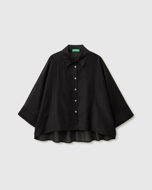 Benetton Benetton, Flowing Shirt - Black