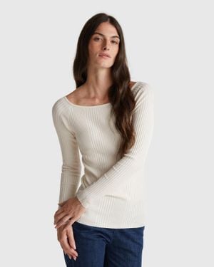 Benetton Benetton, Slim Fit Jumper - Black