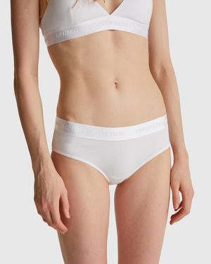 Benetton Benetton, High-Rise Underwear - Black