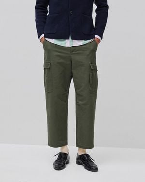Benetton Benetton, Faded Cotton Cargo Trousers - Black