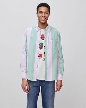Benetton Benetton, And Striped Shirt - Black