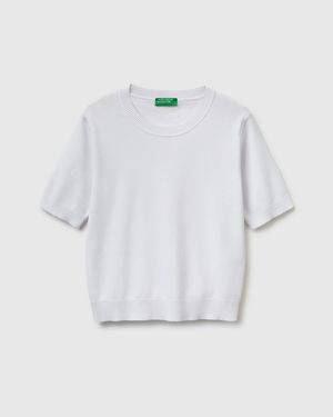 Benetton Benetton, Short Sleeve Jumper - Black